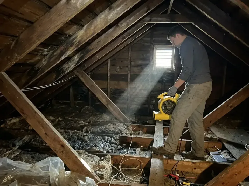 attic-water-damage-drying-proc-007 — frequently asked questions, Emergency Water Extraction & 24/7 Flood Response in La Cien…
